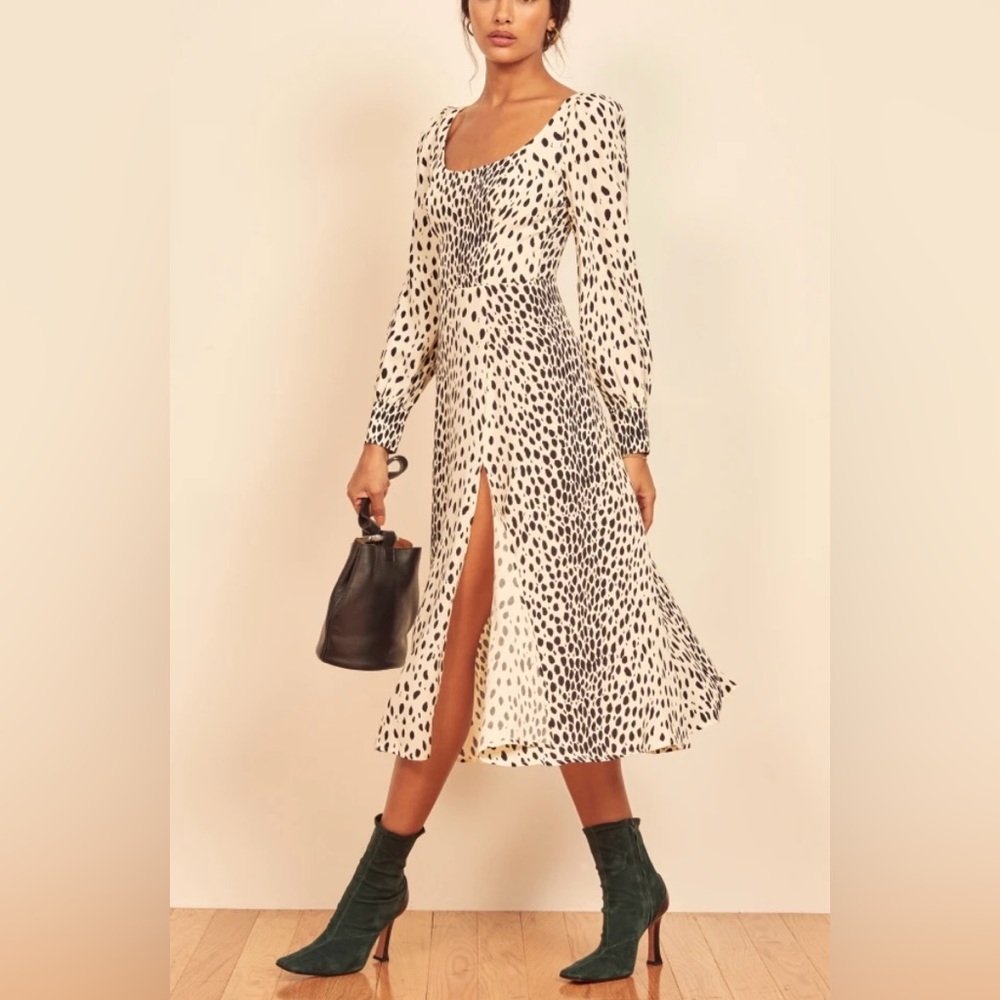 Reformation Alessi Cheetah Dress